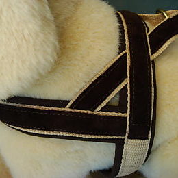 Dog Harness Leather Classics brown